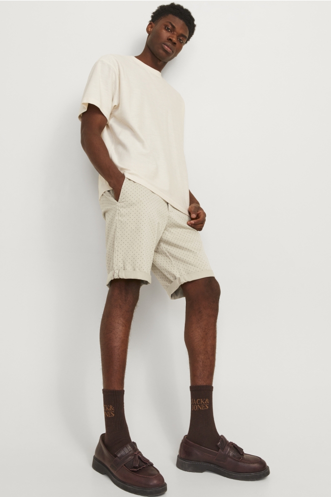JPSTBOWIE SHORTS SA PRINTED MID SN 12230336 OXFORD TAN